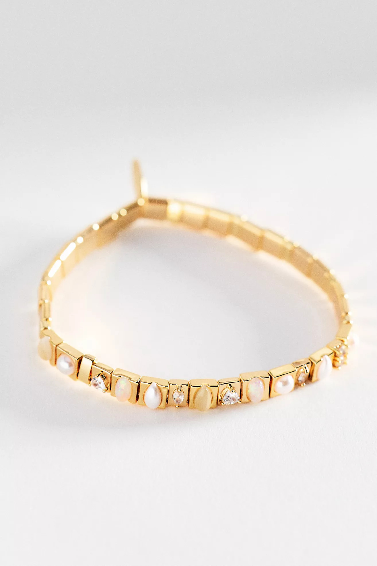 Colorful Beaded Chicklet Stretch Bracelet | Anthropologie (US)