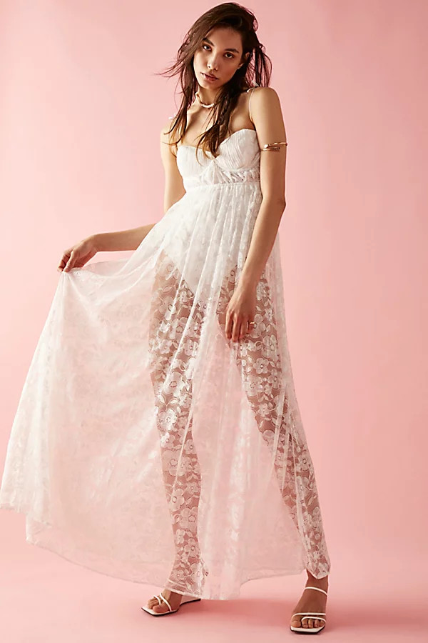 For Love & Lemons Lorena Maxi Dress by For Love & Lemons at Free People, White, S | Free People (Global - UK&FR Excluded)