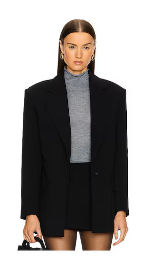 EAVES Adina Blazer in Black. - size XL | Revolve Clothing (Global)