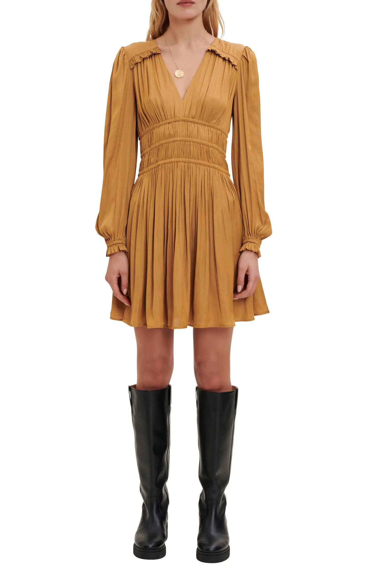 maje Rianne Long Sleeve Minidress | Nordstrom | Nordstrom