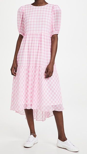 Gingham Print Midi Dress | Shopbop