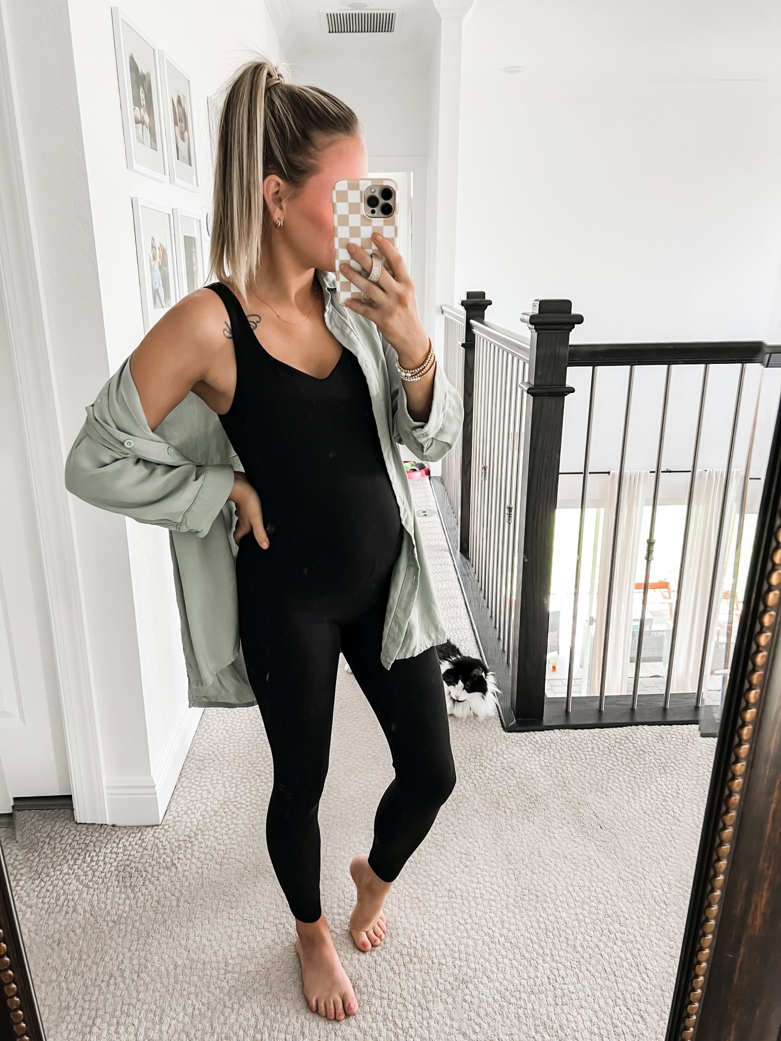 The jumpsuit I am blow away by! Code KARA to save! 
Wearing size small
Buttery soft super stretchy, bump friendly!


#LTKbump