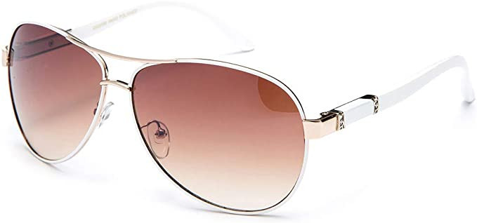 Newbee Fashion - Big Oversized Aviator Fashion Sunglasses UV Protection Metal New Model | Amazon (US)