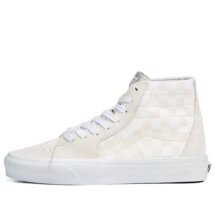 Vans Crystal Sidestripe Sk8-Hi Tapered Shoe 'White Checkerboard' VN0A7 | KICKS CREW