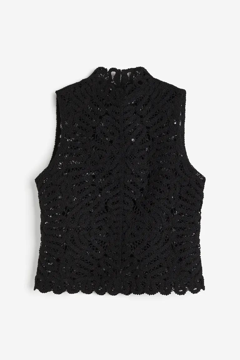 Crochet-look top | H&M (UK, MY, IN, SG, PH, TW, HK)