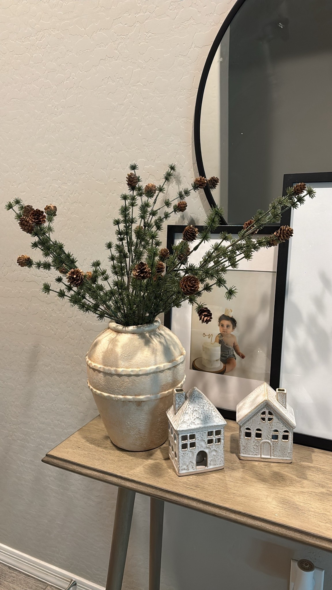 Entryway Christmas decor ✨ 

#christmasdecor #christmas #entryway #christmasentryway #vase #christmasstems #candleholders #frames #photoframes #consoletable #holidaydecor #targetfinds #targerchristmas #mcgeeandco #hearthandhand #targetsale 

#LTKSaleAlert #LTKSeasonal #LTKHome
