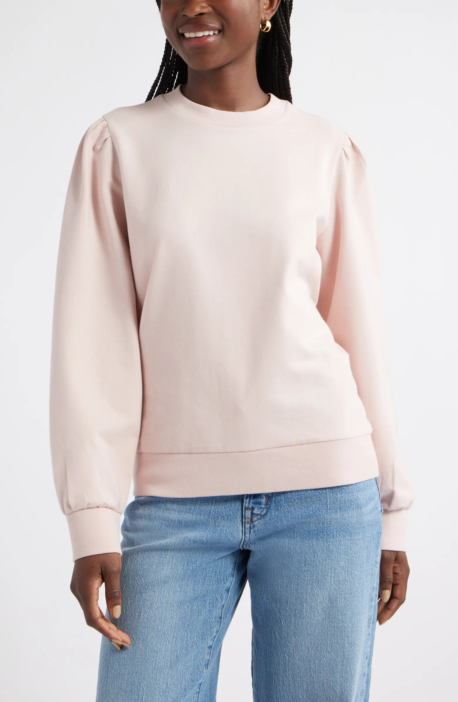 Puff Shoulder Sweatshirt | Nordstrom