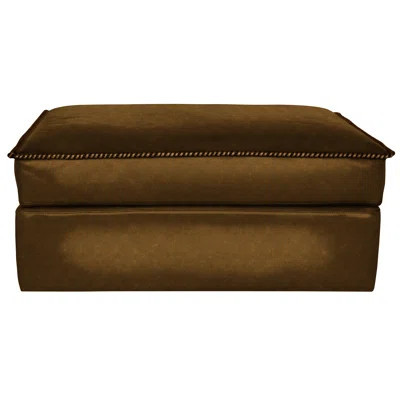 Urban Cowboy 42'' Wide Genuine Leather Rectangle Storage Ottoman | Wayfair North America