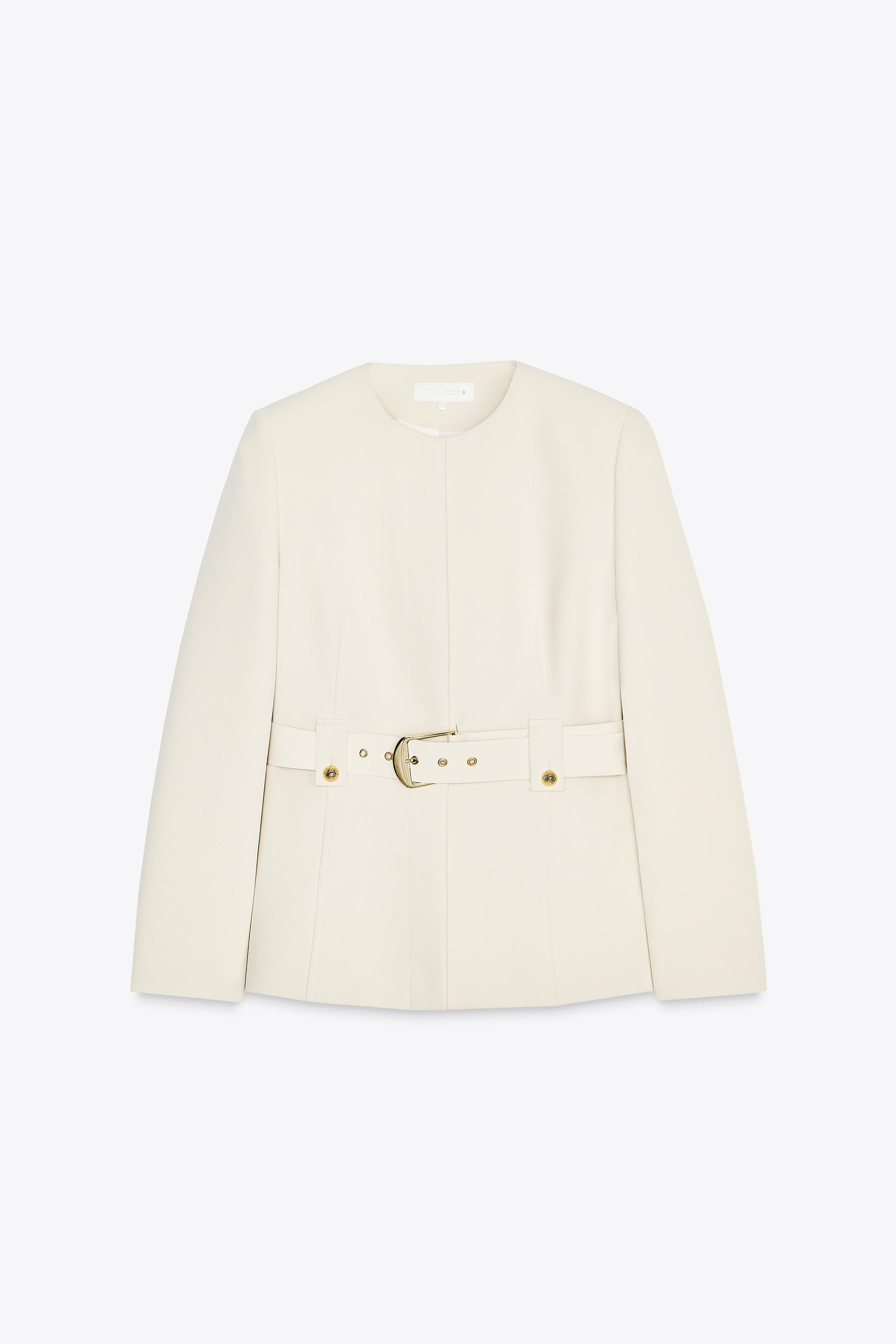WIDE BELT BLAZER | Zara US