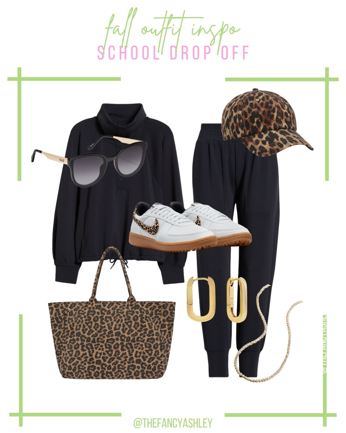 Cutest Zella matching lounge set - perfection for school drop-off, running errands, or everyday casual wear! Paired with cute leopard accessories because leopard is the new neutral. The set and sneakers are on sale now at Nordstrom as part of their End of Summer Sale, so grab them while you can!

#LTKSeasonal #LTKSaleAlert #LTKStyleTip