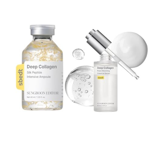 SUNGBOON EDITOR Intensive Collagen Care Duo | for Wrinkles, Skin Tightening & Dry Skin | Silk Peptide Intensive Lifting Ampoule & Retinol Capsule Cream | Korean Skincare | Amazon (US)