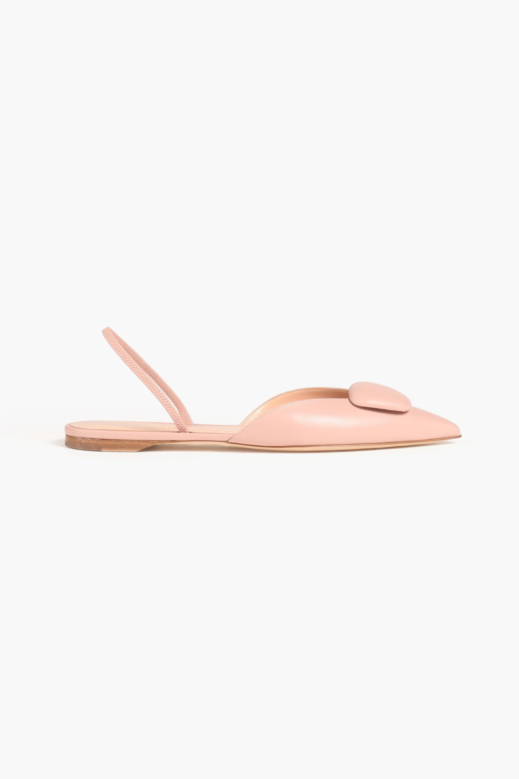 Appliquéd leather point-toe flats | The Outnet (UK and Europe)