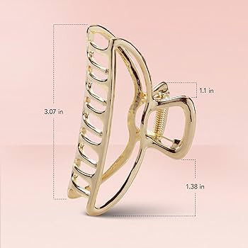 Kitsch Metal Hair Clips for Women - Durable & Elegant Metal Claw Clips, Perfect for Everyday Use ... | Amazon (US)