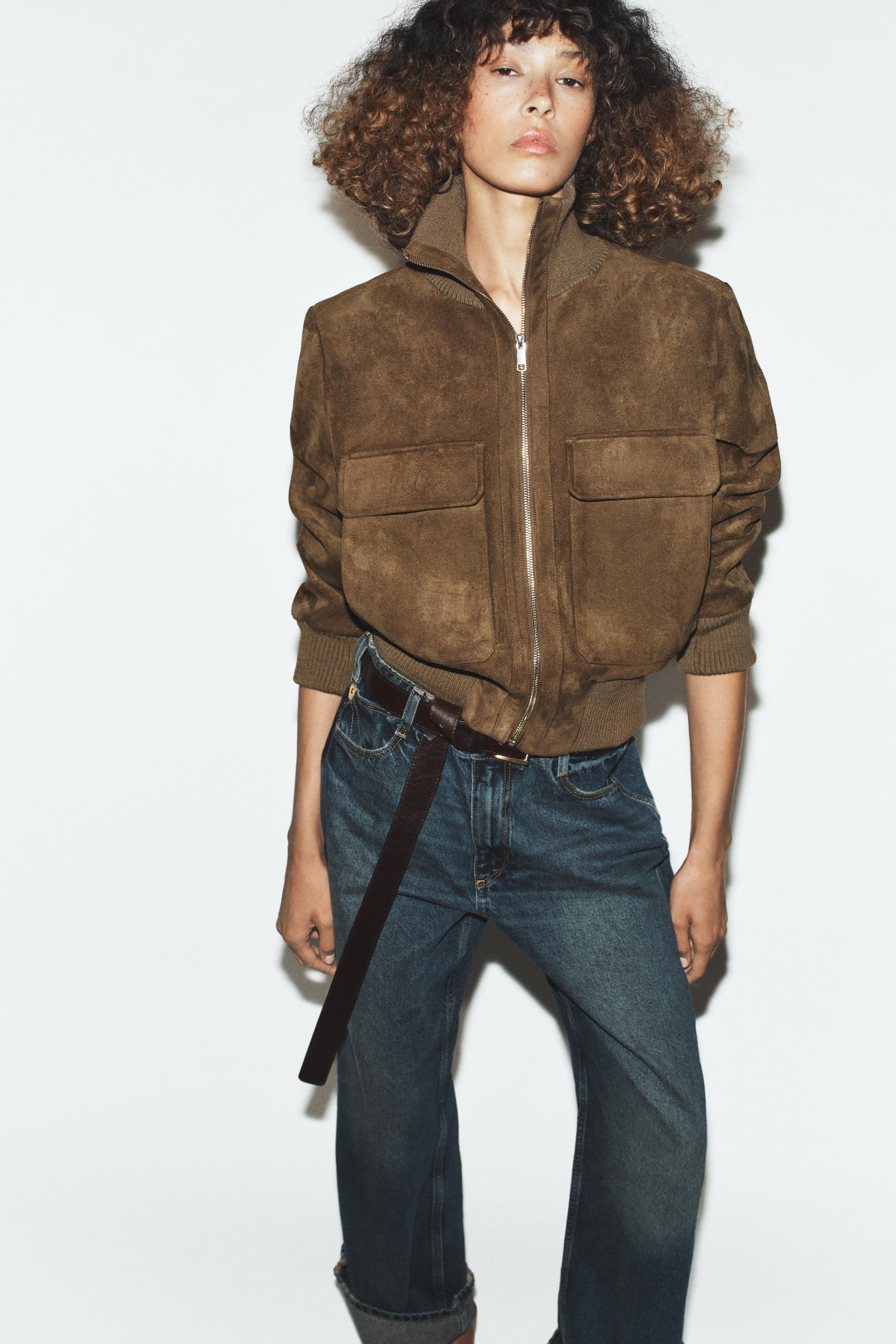 VESTE BOMBER COL MONTANT CÔTELÉ | Zara US