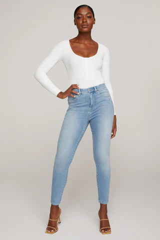 Good Waist Blue629 Super High Rise Skinny , Plus Size 22 | Good American
