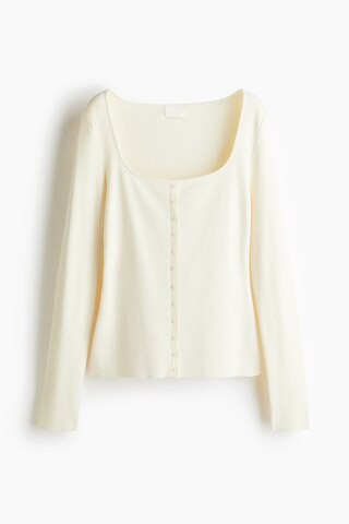H & M - Square-Neck Top - White | H&M (US + CA)