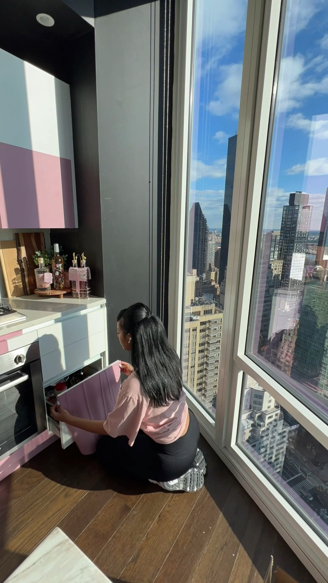 PINK KITCHEN DIY using peel and stick 

#LTKHome