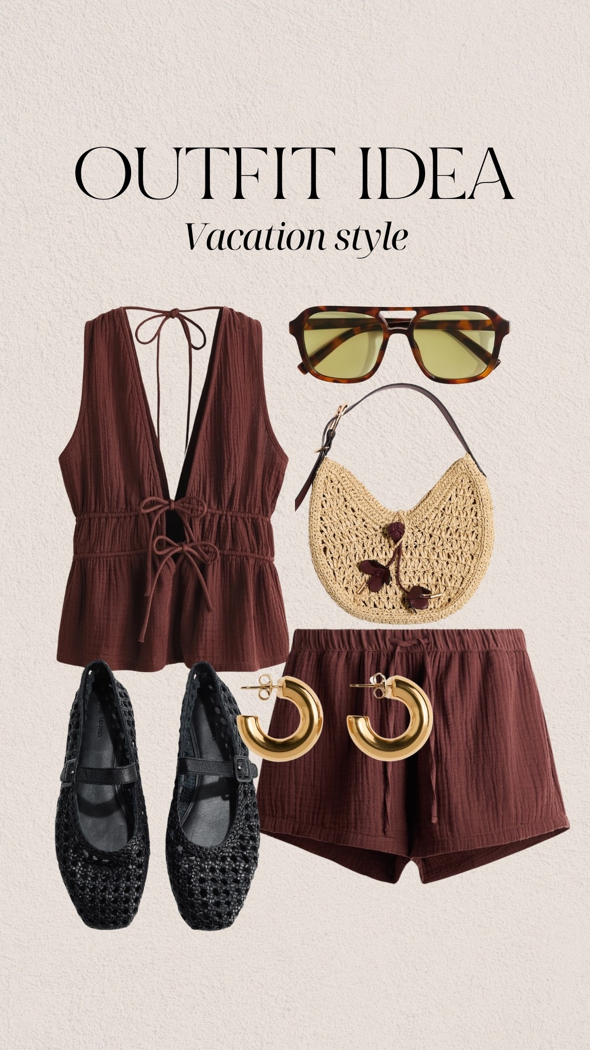 Vacation outfit idea ✨
An easy warm-weather look perfect for beach days, dinners, or exploring on vacation. Linking all the pieces in this vacation style outfit

vacation outfit/vacation style:summer outfit/resort wear/beach outfit/warm weather outfit/vacation fashion/casual vacation style/vacation accessories/women’s fashion

#LTKU #LTKootd #LTKSeasonal