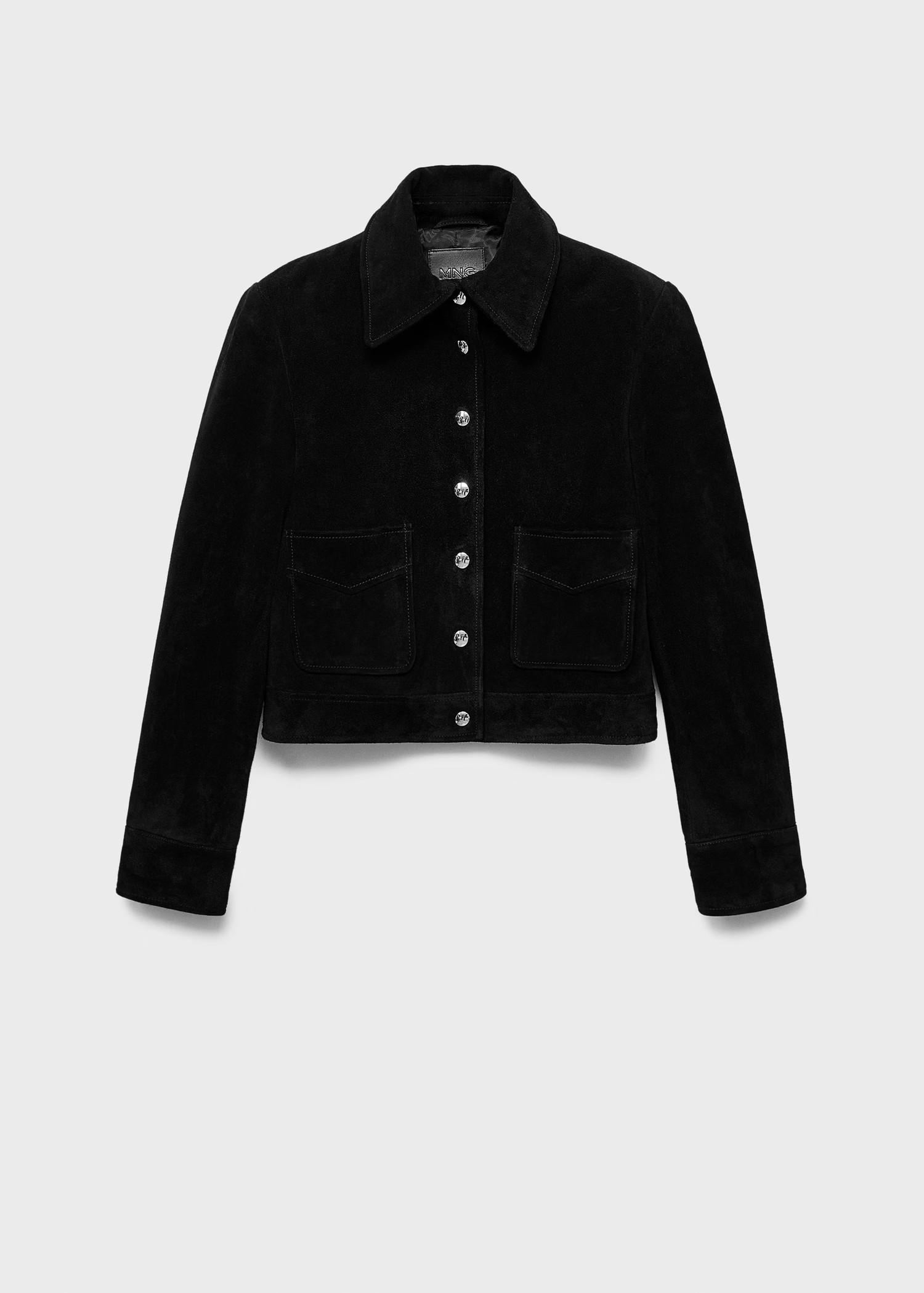 Suede leather jacket with buttons - Women | MANGO USA | Mango (US/MX/AU)