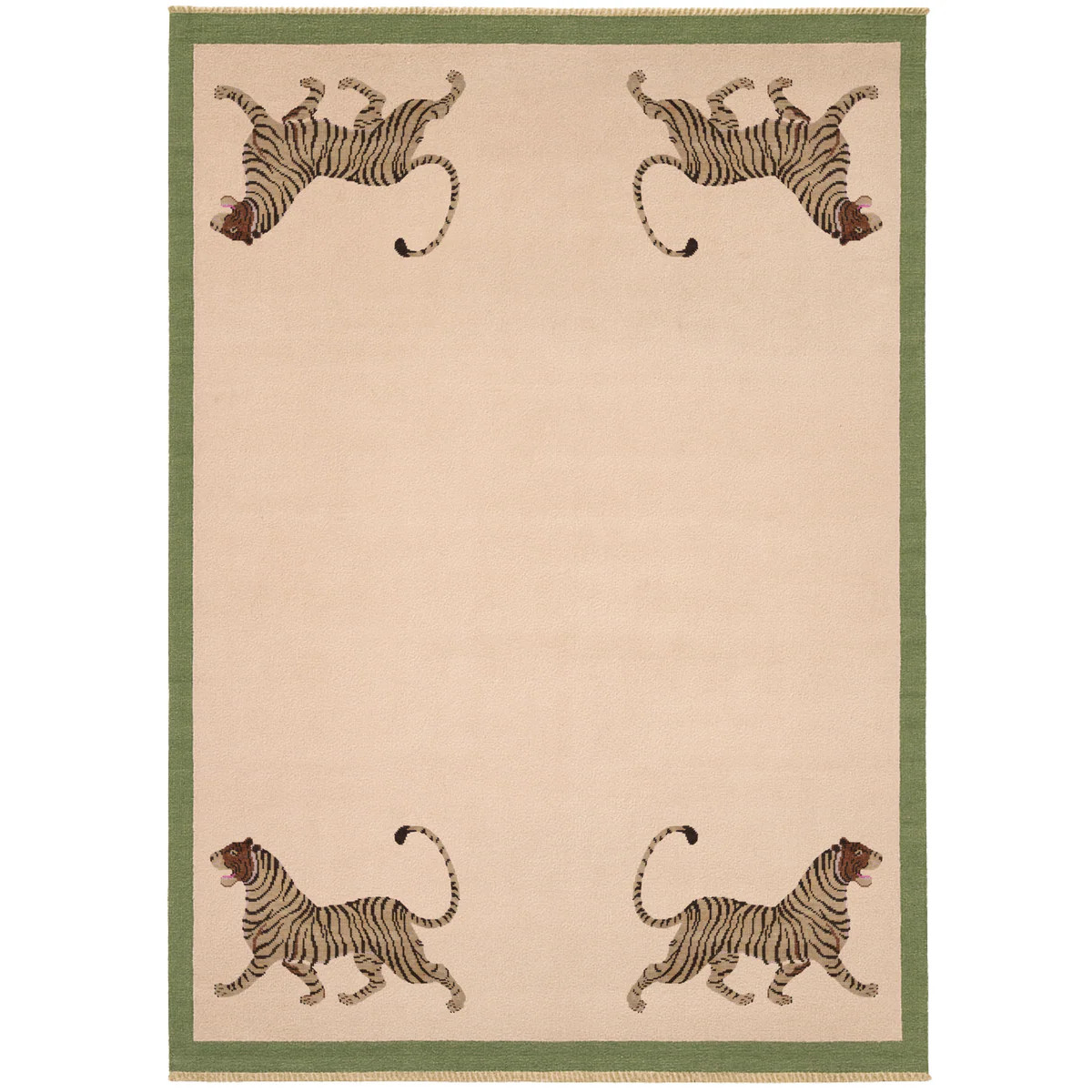 Elton Turkish Knot Rug | Modern Neutral Tiger Rug | Scout Design Studio