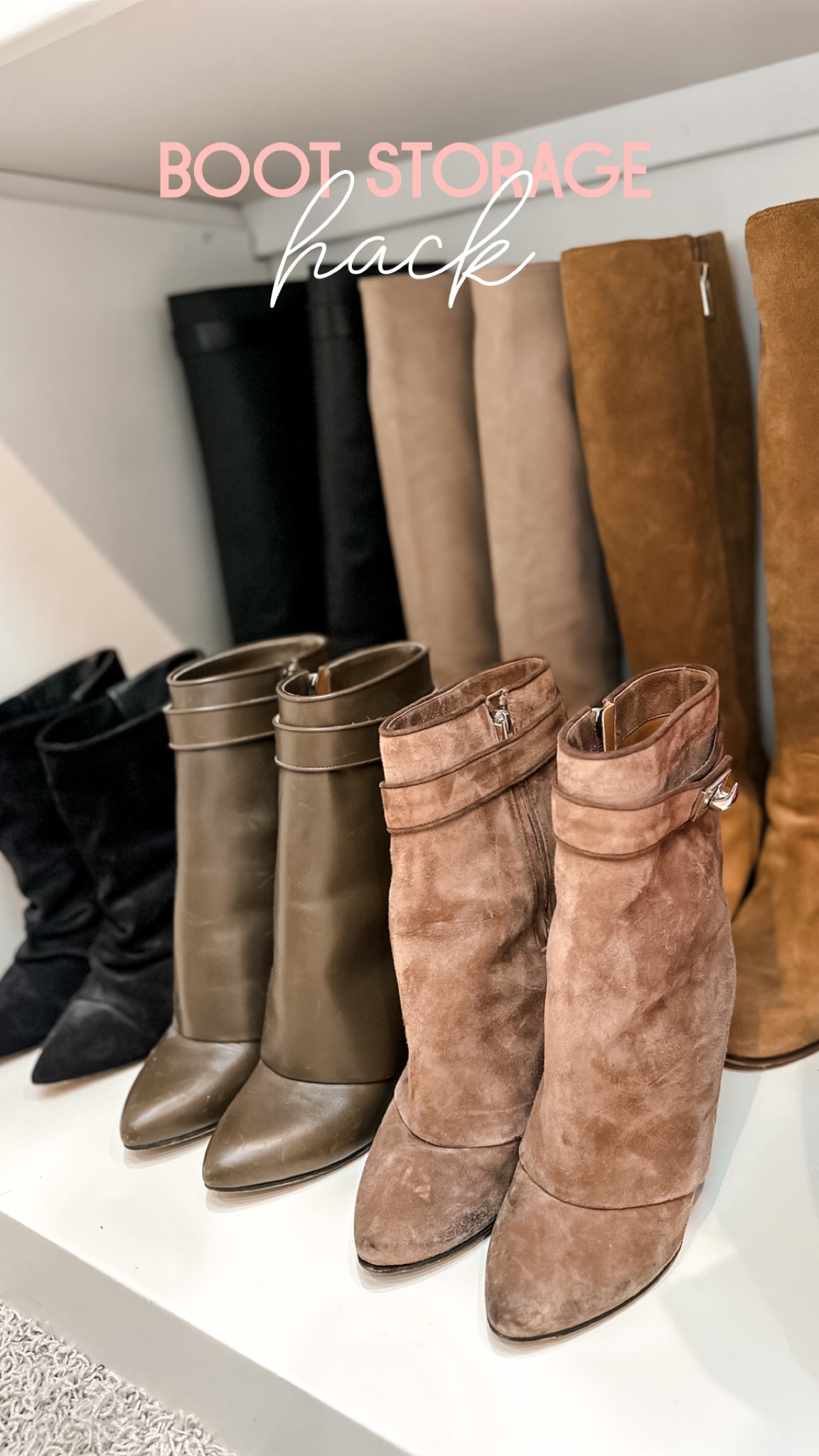 Boot Storage Hack✨

Stay organized and keep your boots looking new with these boot inserts! Linked in my bio and on Stories! 

#LTKhome