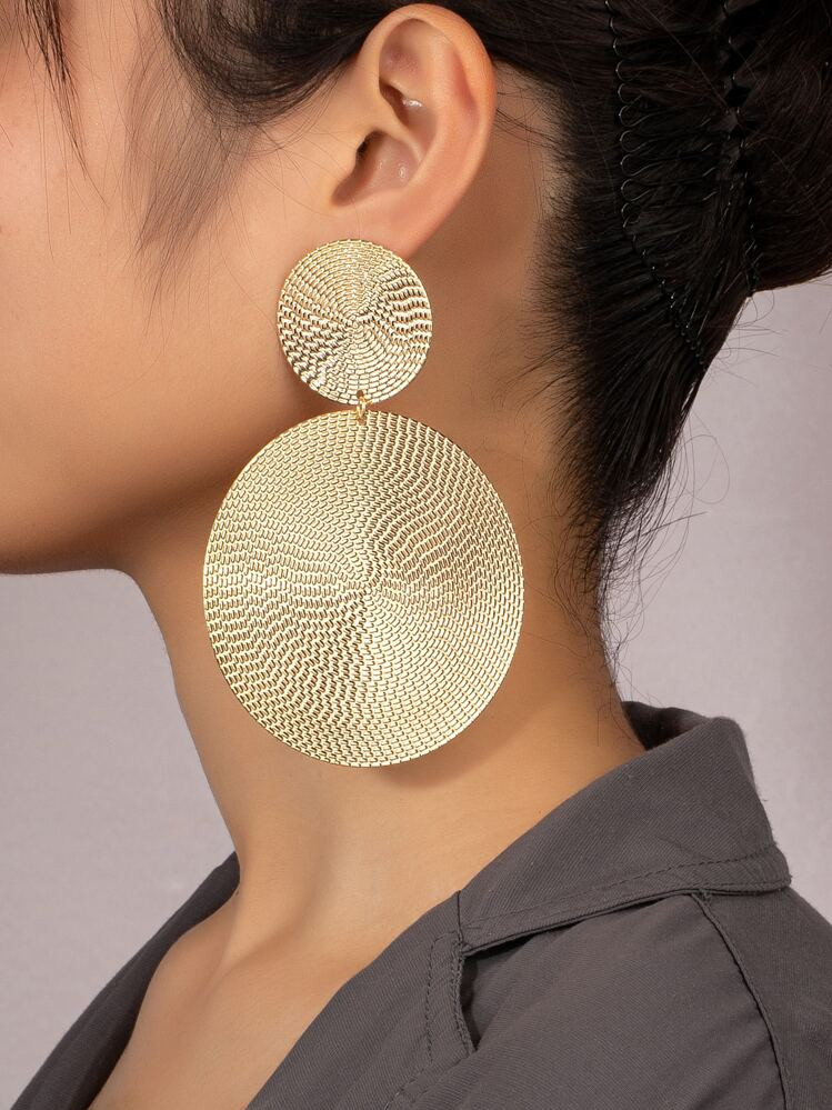 Round Decor Drop Earrings | SHEIN