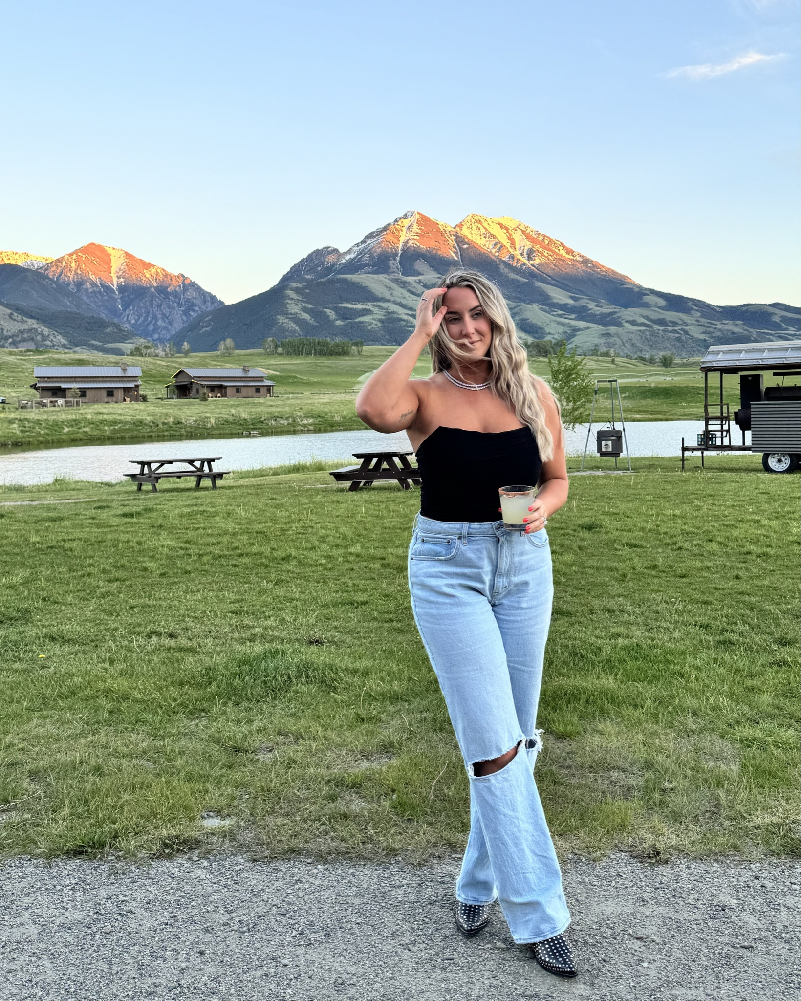 Casual #ootn for our girls dinner in the 
mountains 🏔️ 

Boots are old, linked similar!

10% off Maria Maria jewelry: KYLIE10

top: 8/10
bottoms: 31 Curve Love Long 

#LTKMidsize #LTKStyleTip #LTKFindsUnder50