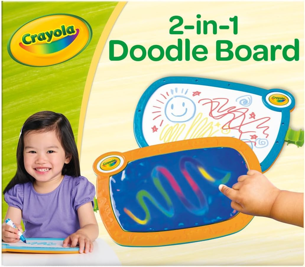 Crayola 2-in-1 Doodle Board for Toddlers, Squishy & Erasable Drawing Tablet, Educational Toddler ... | Amazon (US)