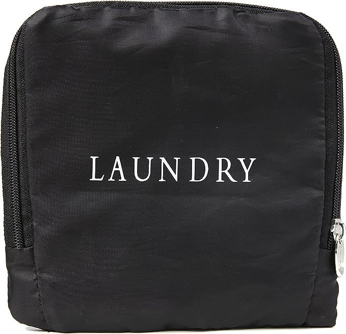 Miamica Foldable Travel Laundry Bag, Black & White – Measures 21” x 22” When Fully Opened ... | Amazon (US)