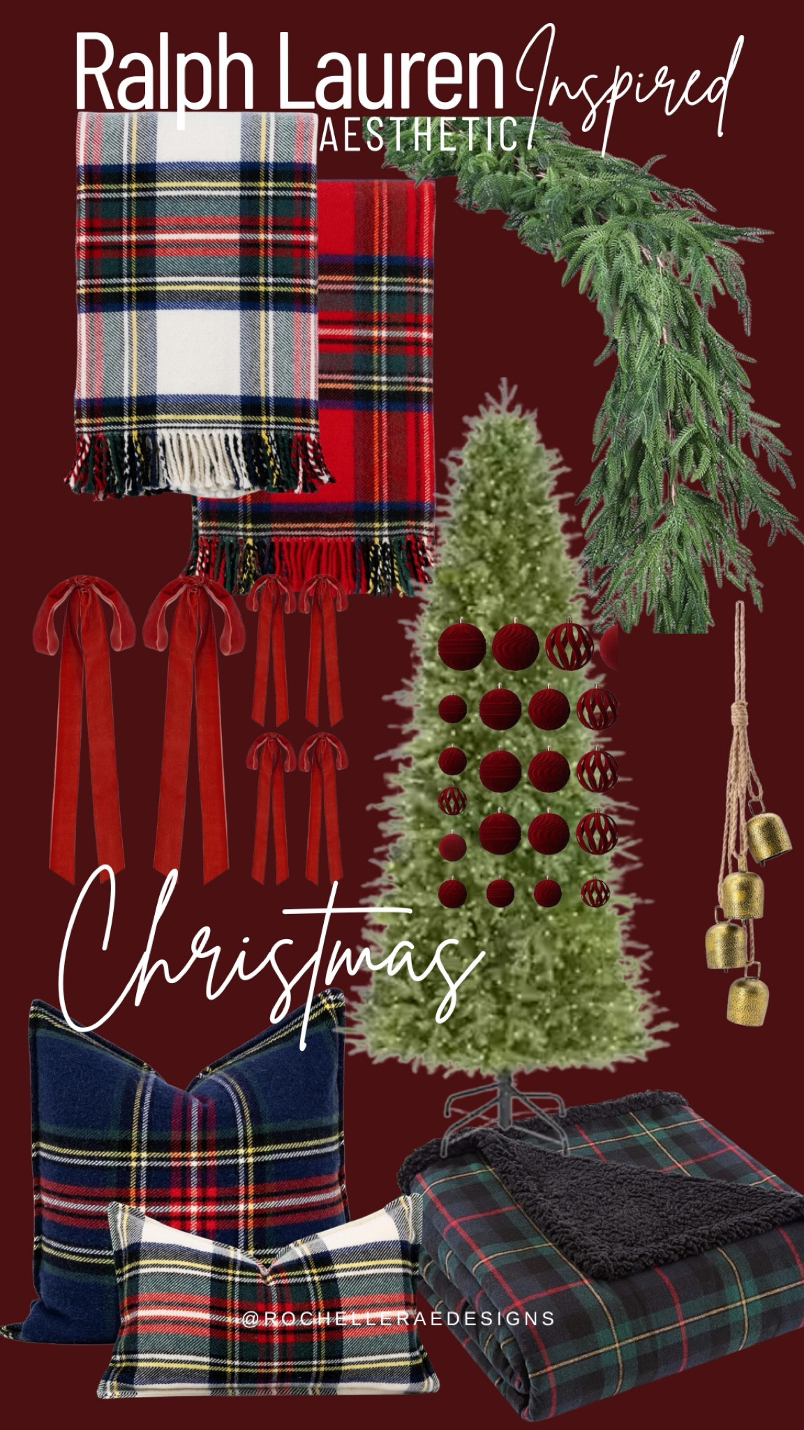 Trending Ralph Lauren inspired Christmas theme! Grab these quick! #ralphlaurenchristmas #plaid #oldmoneyaesthetic 

#LTKSeasonal #LTKHoliday #LTKHome
