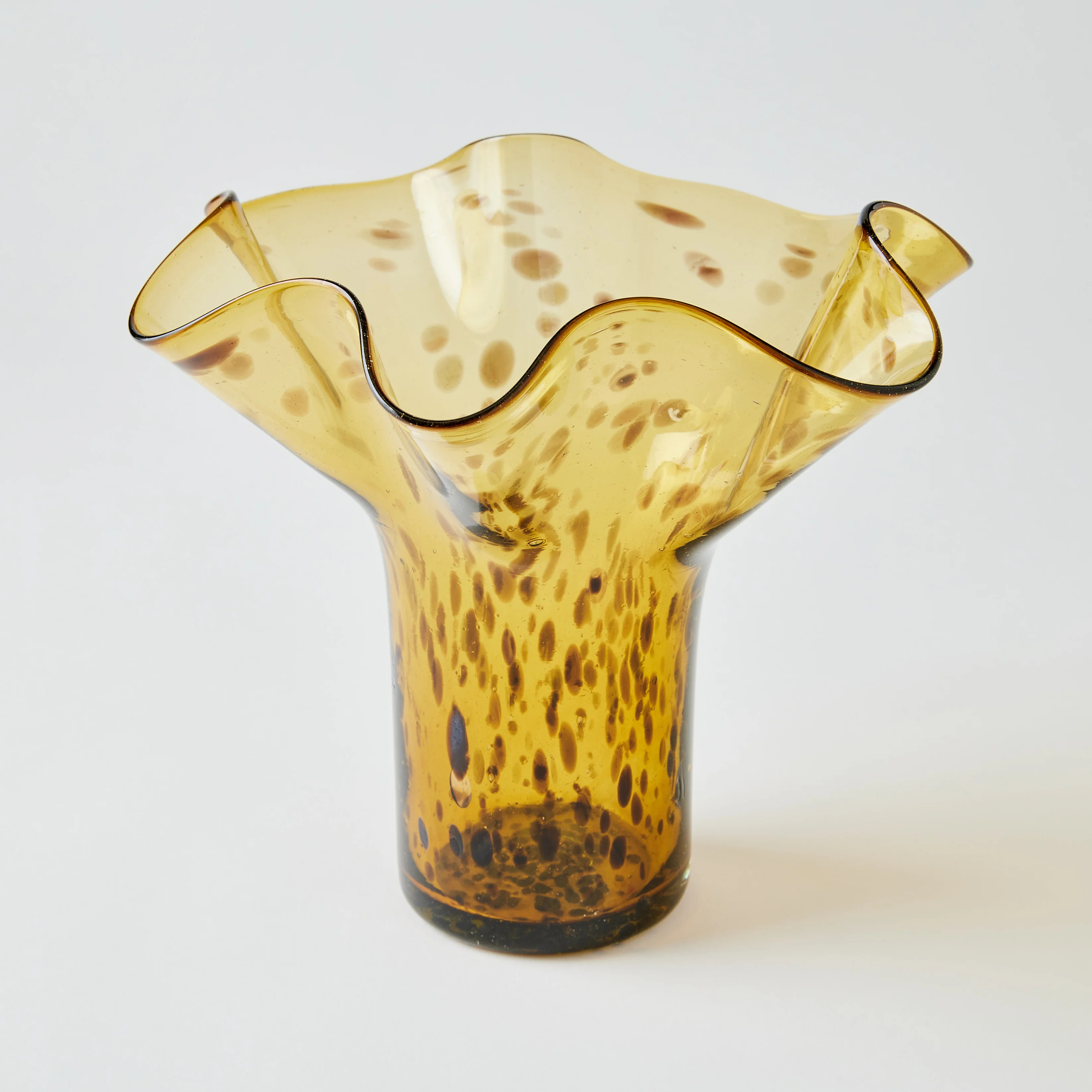Lettuce Leaf Vase (Brown Tortoise) | Half Past Seven