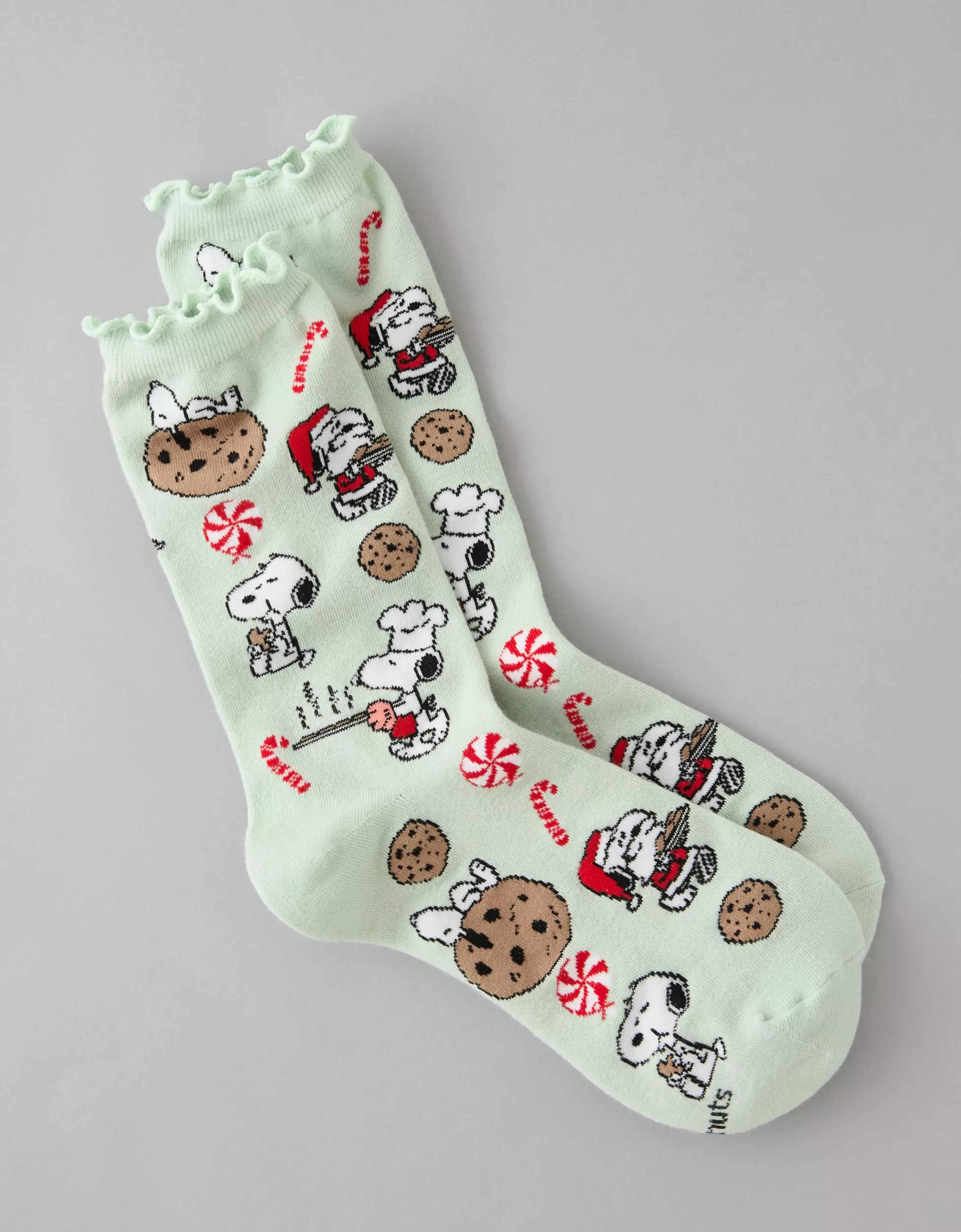 AE Snoopy Cookies Ruffle Crew Socks | American Eagle Outfitters (US & CA)