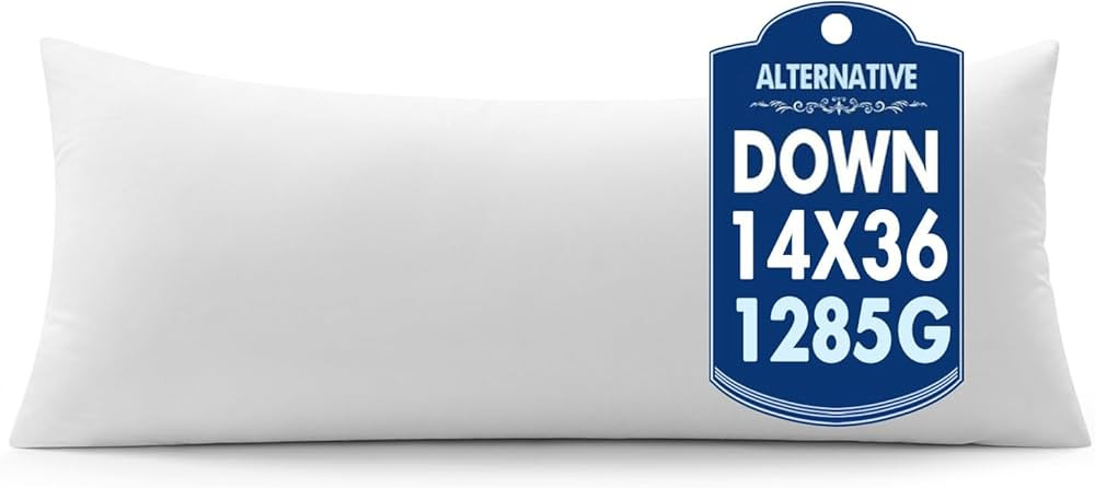 MIULEE 14x36 Synthetic Down Alternative Pillow Insert Decorative Throw Pillow 14 x 36 Inch Body B... | Amazon (US)