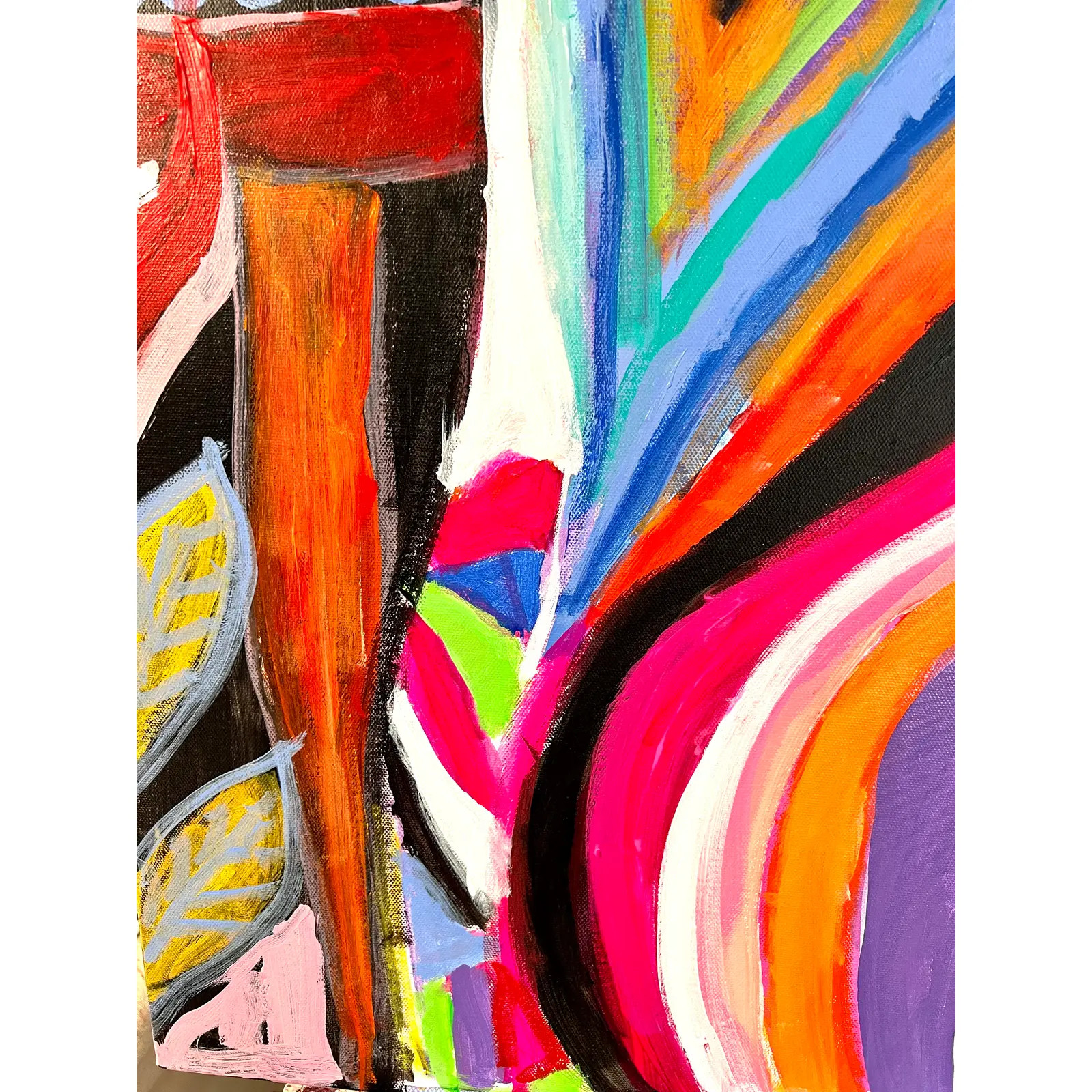 "Geometrico, Hello Emilio (Pucci)" Original Pop Art Fashion Painting by Sandy Welch | Chairish