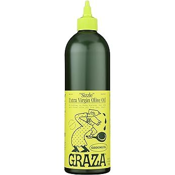 Graza "Sizzle" Extra Virgin Olive Oil. Peak Harvest Cooking Oil. Single Farm Spanish EVOO. 25.3 F... | Amazon (US)