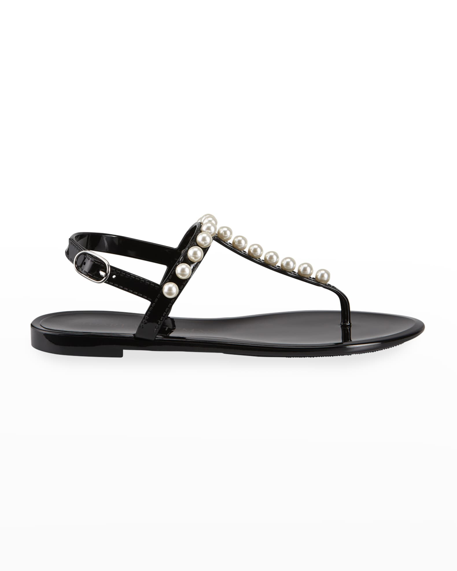 Goldie Pearly Stud Jelly Sandals | Neiman Marcus