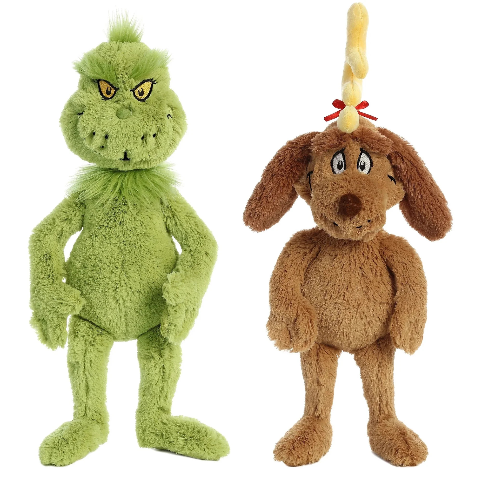 Aurora World Plush Bundle of 2, 18" Grinch, & 18" Max with Antler | Walmart (US)