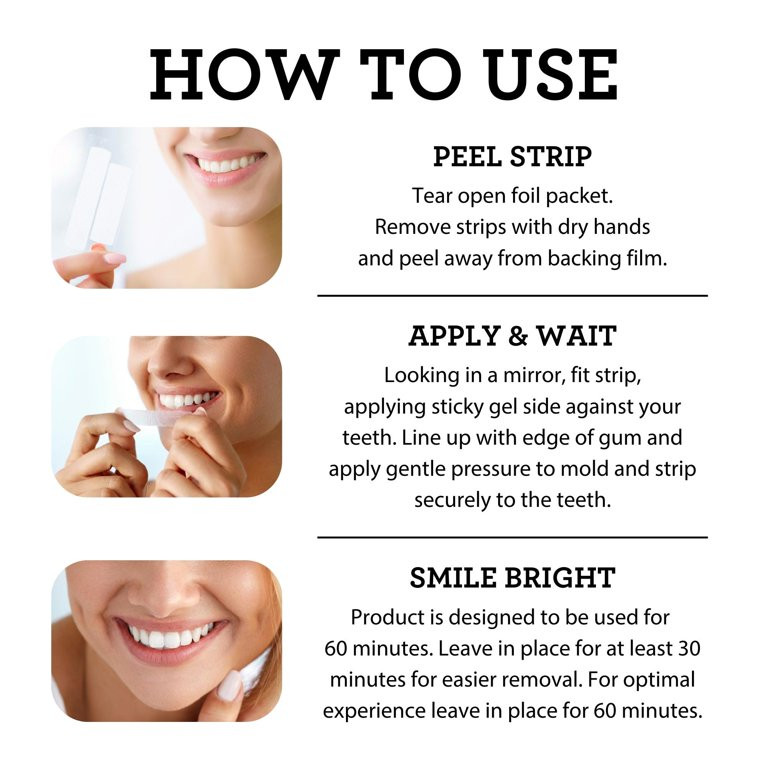 GuruNanda Teeth Whitening Strips with Coconut Oil - 7 Day Treatment | Walmart (US)