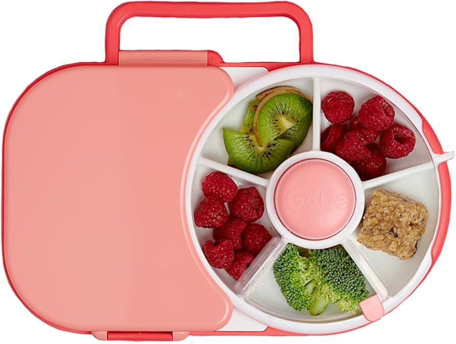 GoBe Kids Lunchbox with Detachable Snack Spinner - Reusable Bento Style Lunch Container | 5 Small... | Amazon (US)