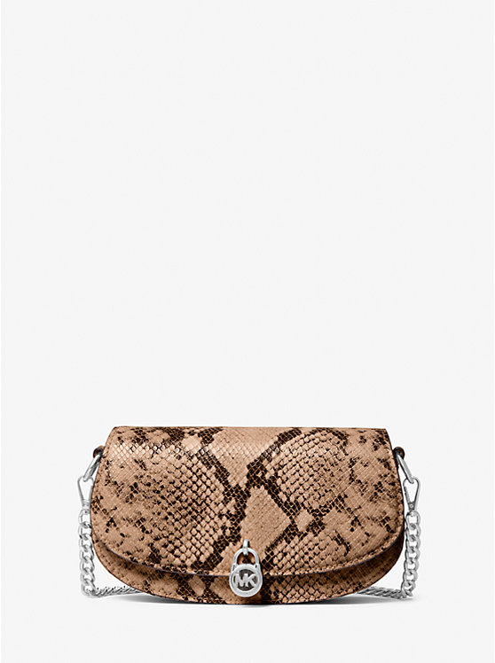 Mila Small Snake Embossed Convertible Crossbody Bag | Michael Kors US