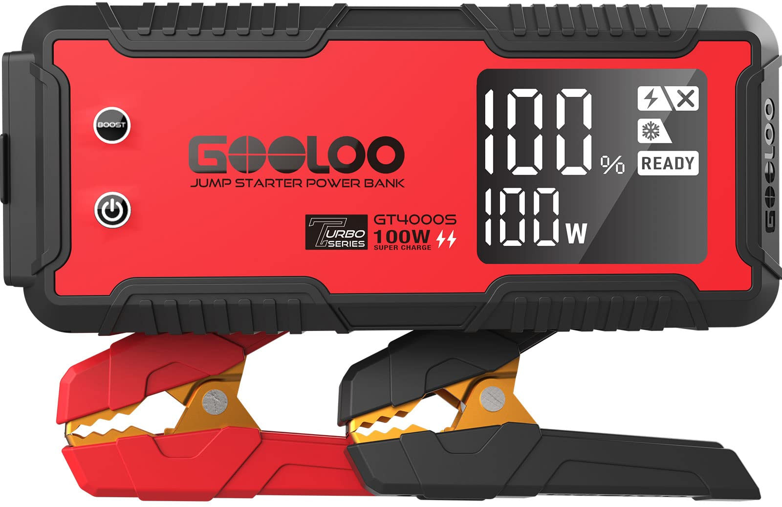 GOOLOO GT4000S Jump Starter 4000 Amp Car Starter 100W Two-Way Fast-Charging Portable Car Battery ... | Amazon (US)