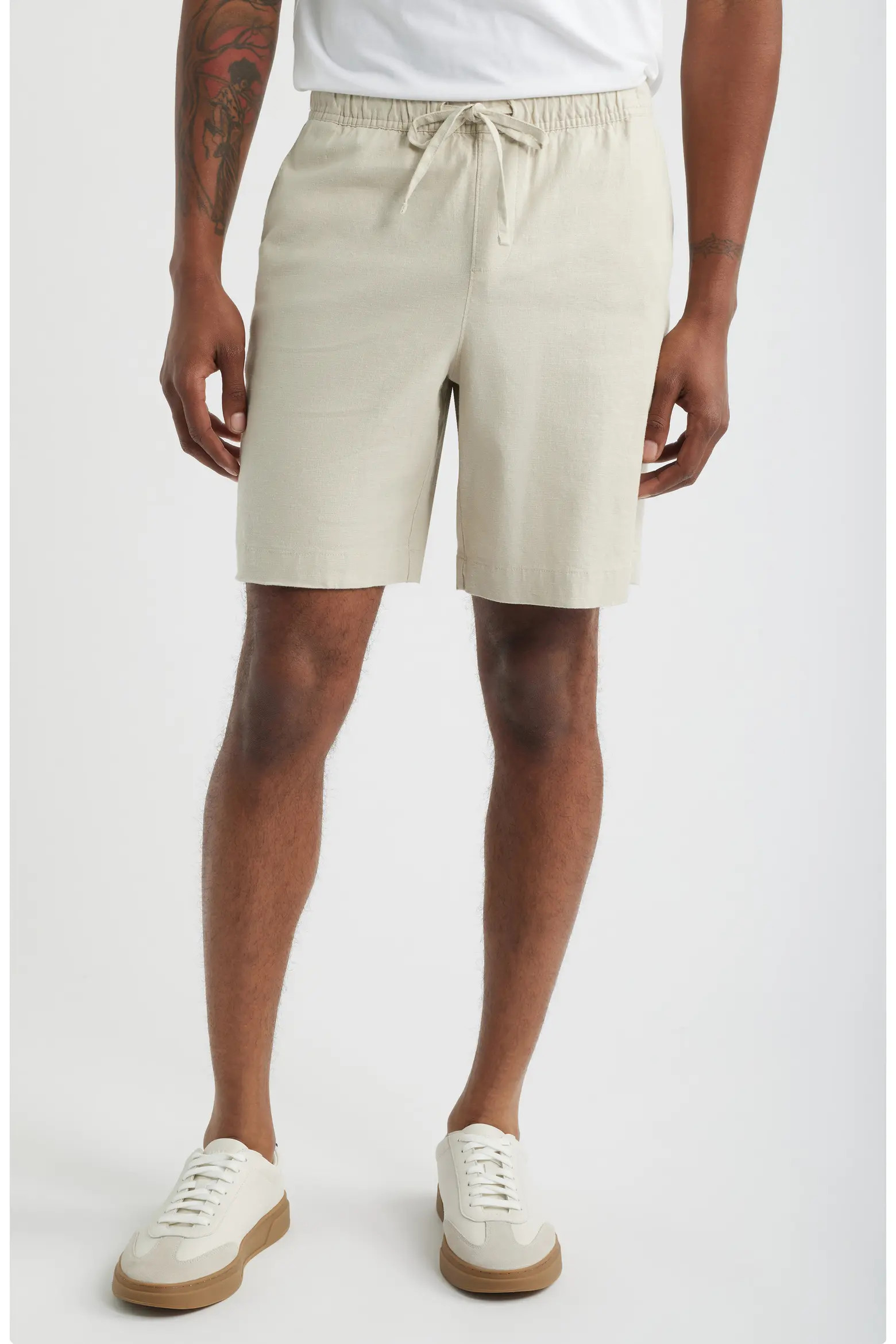 Open Edit Linen Blend Shorts (Men) | Nordstrom | Nordstrom