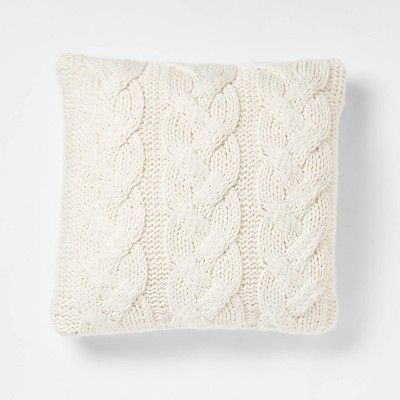 Chunky Cable Knit Throw Pillow - Threshold™ | Target