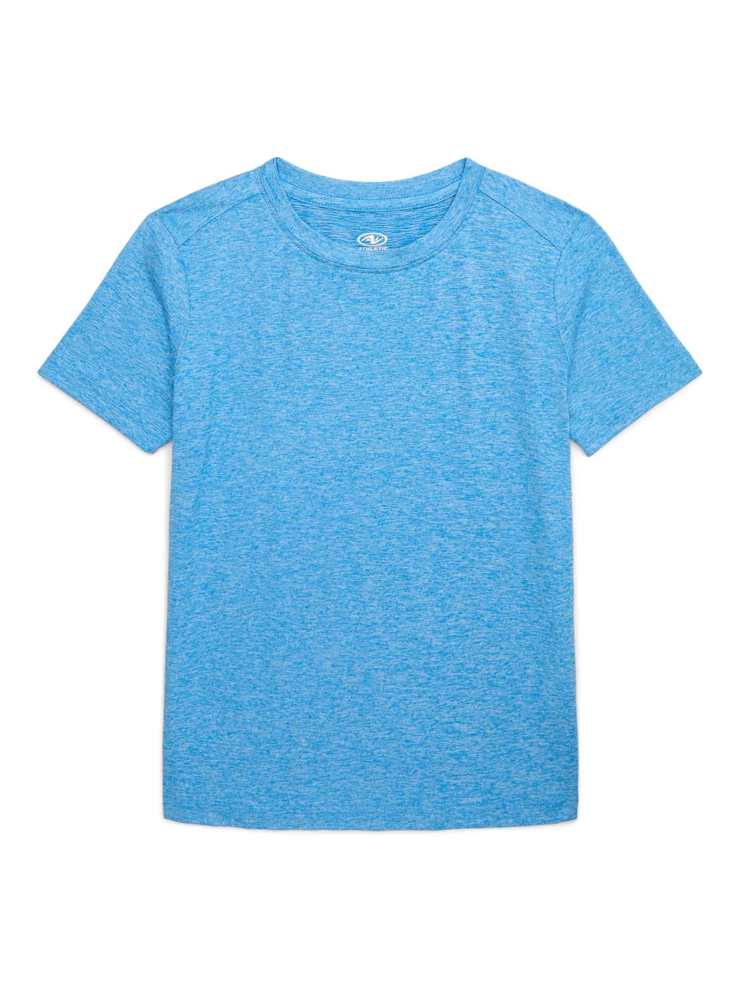 Athletic Works Boy's Active Buttercore Knit Tee, Sizes 4-18 & Husky | Walmart (US)
