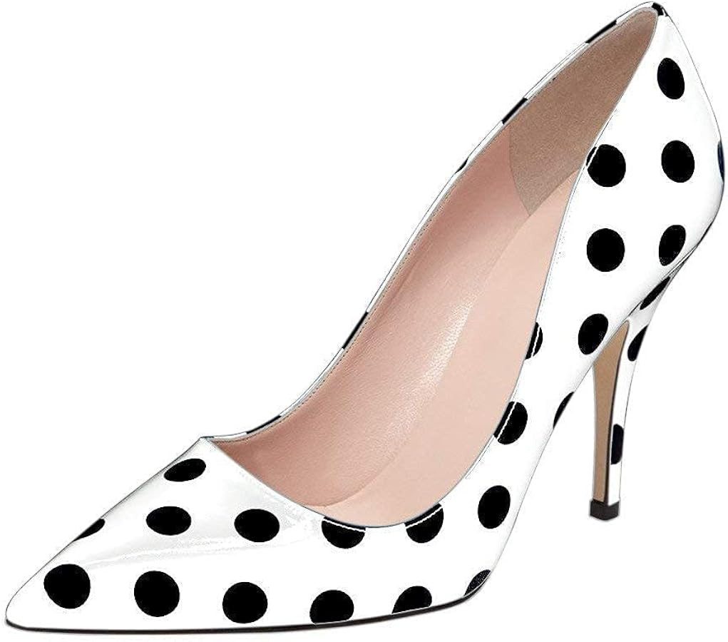 YDN Women's Chic Pointed Closed Toe Mid Heel Pumps Slip on Stiletto Slide Dress Shoe for Party Pr... | Amazon (US)