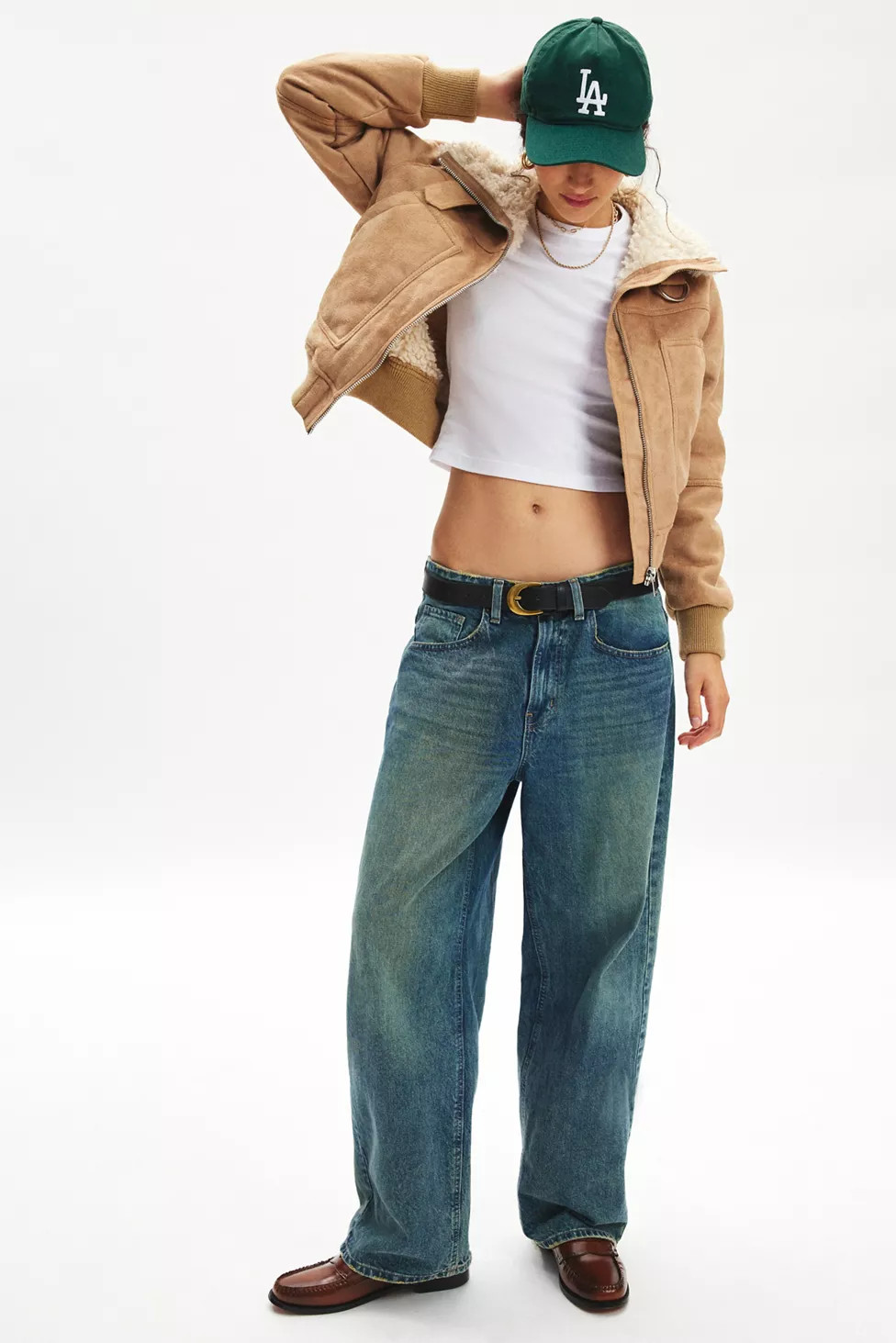 BDG August Faux Suede Bomber Jacket | Urban Outfitters (US and RoW)