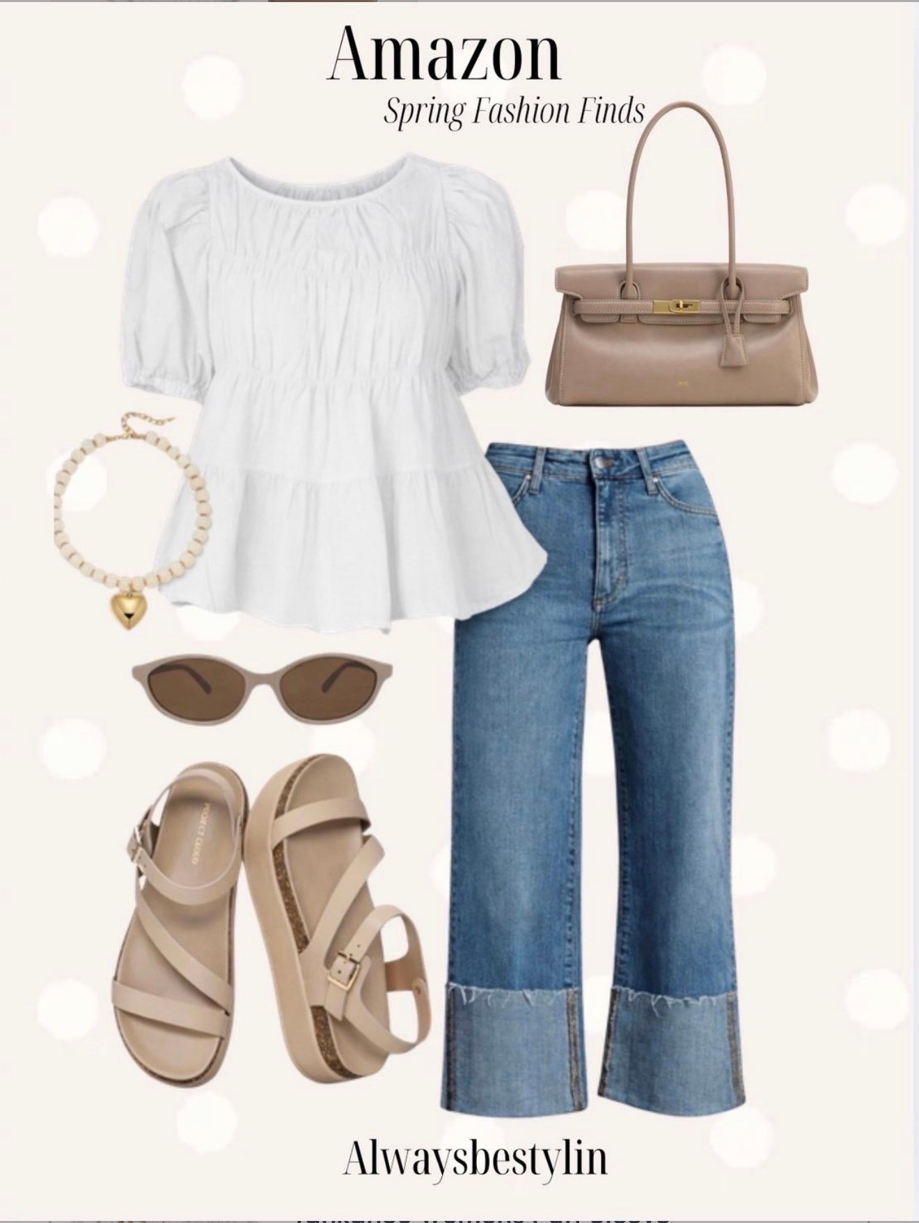 Easy Amazon outfit finds 🤍
A lightweight blouse, relaxed denim, and neutral accessories make the perfect everyday look. Simple pieces you can mix and match all season.


#amazonfashion
#amazonfinds
#amazonoutfits
#casualoutfit
#neutralstyle
#ltkstyle
#everydayoutfit
#affordablefashion

#LTKootd #LTKSaleAlert #LTKSeasonal