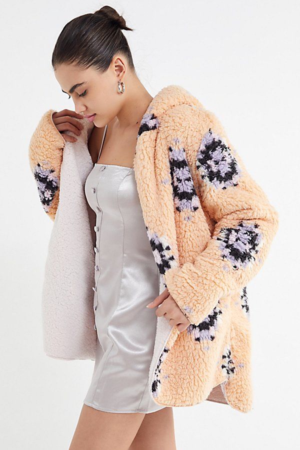 UO Carmella Cozy Reversible Teddy Coat - Assorted M/L at Urban Outfitters | Urban Outfitters (US and RoW)