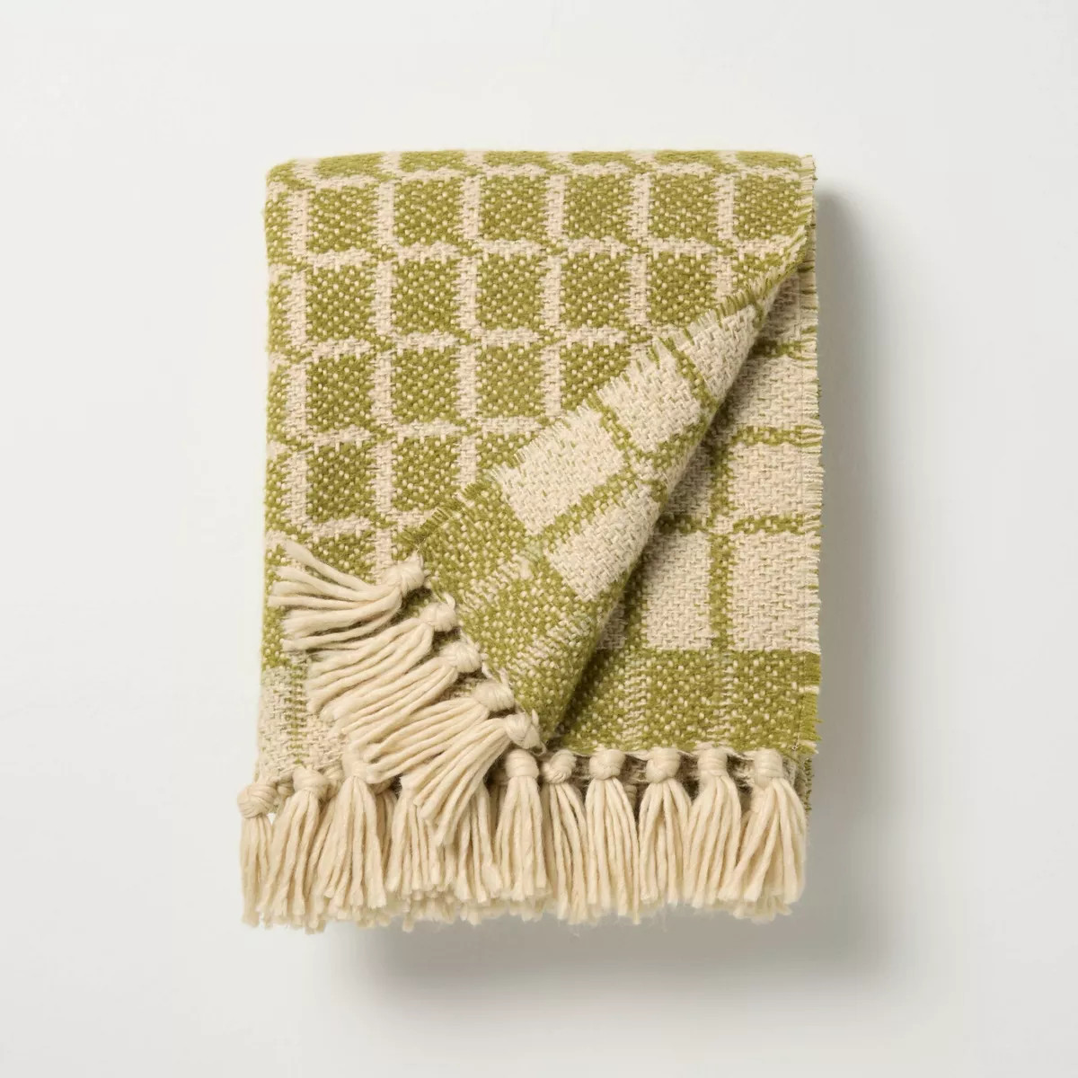 Grid Throw Blanket Green - Hearth & Hand™ with Magnolia | Target