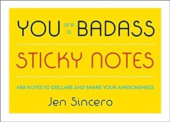 You Are a Badass® Sticky Notes: 488 Notes to Declare and Share Your Awesomeness     Novelty Book... | Amazon (US)